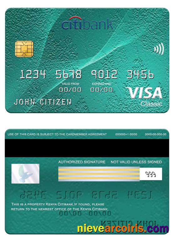 Kenya Citibank visa classic card